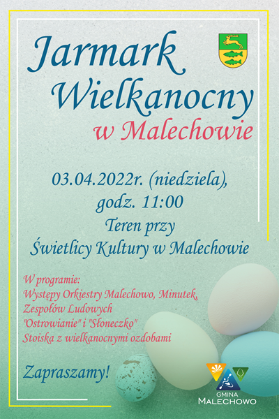 Plakat Jarmark Wielkanocny w Malechowie