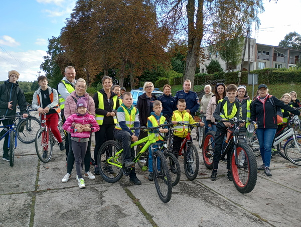 Uczestnicy siódmego rajdu rowerowego